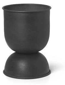 Kvetináč Hourglass, malý – čierny