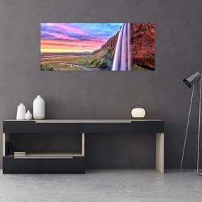 Obraz - Vodopád Seljalandsfoss (120x50 cm)