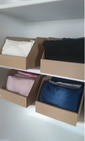 Úložné boxy na oblečenie, organizéry do skrine EKO KARTON 20 x 40 cm