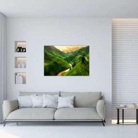 Obraz - Ryžové terasy Mu Cang Chai (90x60 cm)