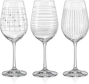Crystalex poháre na víno VIOLA ELEMENTS 450 ml 6 ks