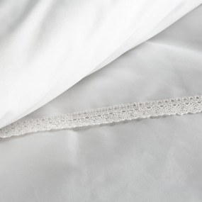 SATÉNOVÉ OBLIEČKY RETRO5 160X200 CM, 2KS 70X80 CM BIELE