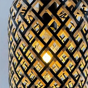 Toolight Toolight, stropné svietidlo 1xE27 APP1424-1CP, čierna-hnedá, OSW-02416