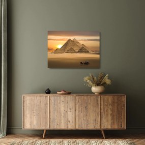 Sklenený obraz - Pyramídy (70x50 cm)