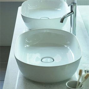 DURAVIT Luv oválna umývadlová misa bez otvoru, bez prepadu, 600 x 400 mm, biela/biela matná, s povrchom WonderGliss, 03796026001