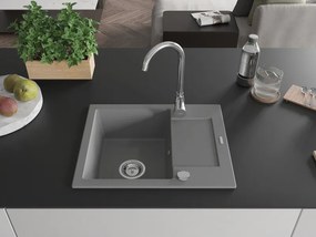 Mexen Enzo - drez granitový 57,6x46,5cm, 1-komorový, šedá, 6506571005-71