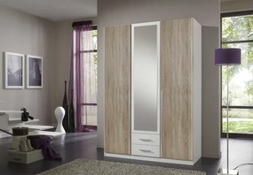 Šatníková skriňa Skate 119-484, dub/biela