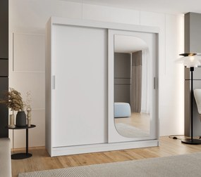 Šatníková skriňa 180 cm Lulu (biela). Akcia -20%. Vlastná spoľahlivá doprava až k Vám domov. 1125978