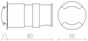 RED - Design Rendl-R12618 - LED Vonkajšie vstavané svietidlo KICK LED/3W/230V IP54
