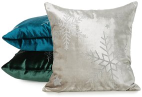 EUROFIRANY VIANOČNÁ DEKORAČNÁ OBLIEČKA NA VANKÚŠ ROYAL1 45X45 CM BÉŽOVÁ
