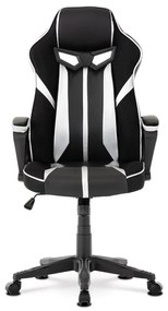 BONTEC Herné kreslo, hojdací mechanizmus, strieborná ekokoža, KA-Y341 SIL Farba: Strieborná