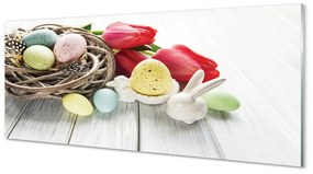 Obraz na akrylátovom skle Vajcia tulipány 120x60 cm