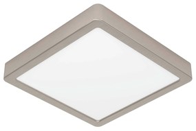 EGLO LED stropné stmievateľné osvetlenie FUEVA 5, 17W, teplá biela, 21x21cm, hranaté, strieborné