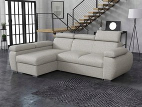 Rohová sedacia súprava Gozo (svetlosivá)