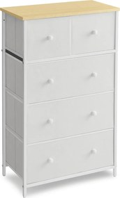 Komoda látková AUK-E1051 Farba: Biela