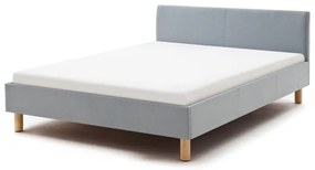 Modrosivá čalúnená jednolôžková posteľ 120x200 cm Lena – Meise Möbel