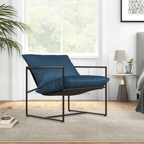 Kovová stolička s vankúšom, sada 2 kusy