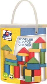 Stavebnica kocky farebné v kartóne – 100 ks