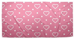Sablio Uterák Srdce a bodky - 50x100 cm