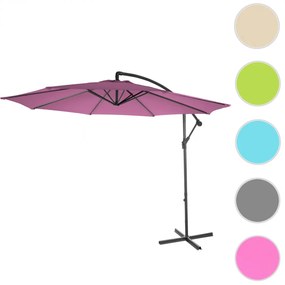 Slnečník Acerra Ø 3m polyester/oceľ - levanduľovo-červená bez stojanu