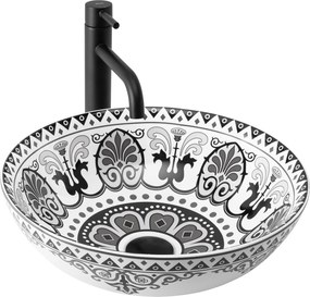 Rea Etno, umývadlo na dosku 400x400x115 mm, viacfarebné, REA-U7500