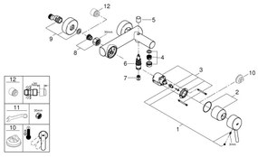 GROHE 32211001 - Vaňová batéria CONCETTO DN 15 lesklý chróm
