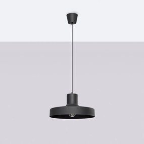 Závesné svietidlo Bilo, 1x čierne kovové tienidlo