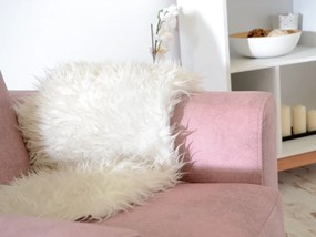 Relaxačné kreslo Kadim (ružová + buk). Akcia -20%. Vlastná spoľahlivá doprava až k Vám domov. 1135818