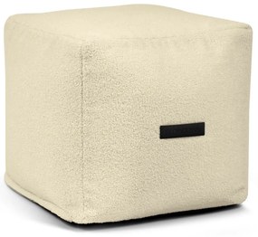 Krémový sedací vak z textílie buklé Up! MooG – SLOWDOWN