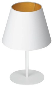 Luminex Stolná lampa ARDEN 1xE27/60W/230V pr. 20 cm biela/zlatá LU3457