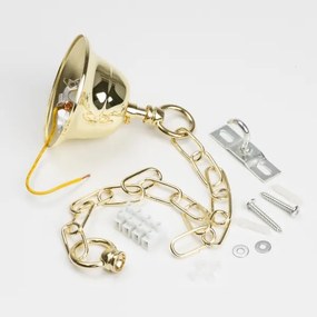 Brilagi - LED Krištáľový luster na reťazi MOZART 5xE14/40W/230V zlatá