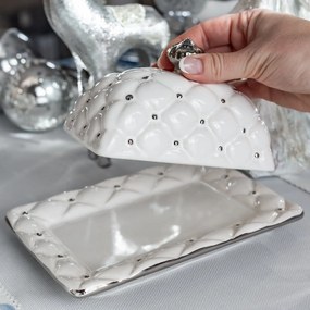 KERAMICKÁ MASELNIČKA ADORE 21X15X10 CM VZOROVANÁ