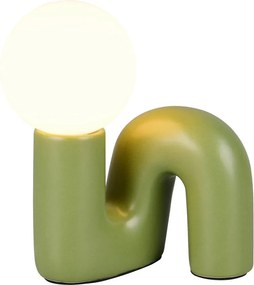 Zelená keramická stolová lampa (výška 21,5 cm) Quinn – Reality