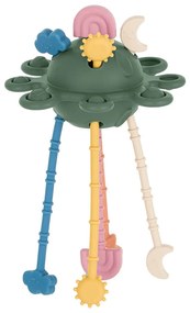 Hračka silikónová senzorická Crazy planet Misty Green 10m+