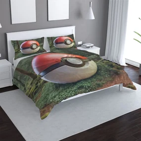 Sablio Obliečky Pokemon ball Les - 140x220 / 90x70