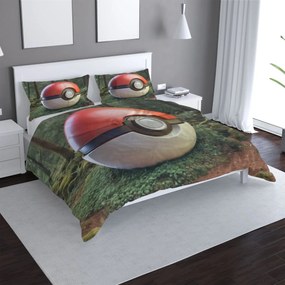 Sablio Obliečky Pokemon ball Les - 140x220 / 90x70