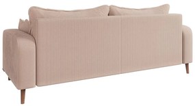 Béžová menčestrová pohovka 220 cm Beata – Ropez