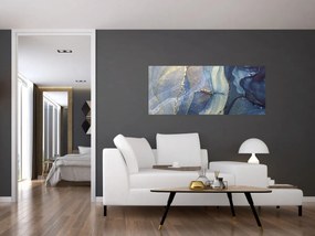 Obraz - Abstrakcia alkoholovým atramentom (120x50 cm)
