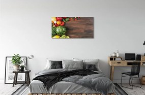 Obraz canvas Melón paradajky kôpor 120x60 cm