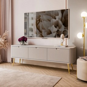 TV stolík CORA II kašmír + zlatá