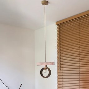 Duolla - Luster na lane IRONLINE 1xE27/15W/230V borovica dub/béžová