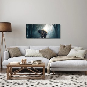 Obraz slona v džungli (120x50 cm)