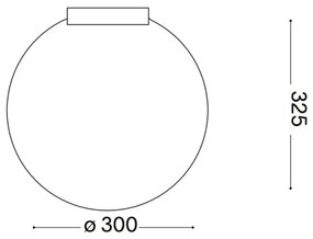 Ideal Lux - Stropné svietidlo CARTA 1xE27/25W/230V pr. 30 cm biela
