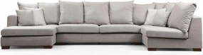 Rohová sedačka v tvare U Calaredo (béžová)