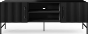 RTV stolík RAFTT 152x55 cm, čierny