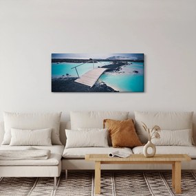 Obraz dreveného mosta (120x50 cm)