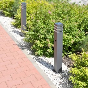 Vonkajšia lampa so senzorom TEKSAS 1xE27/12W/230V IP44 74 cm antracit