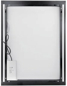 LED zrkadlo do kúpeľne Nimco čierne 100x60 cm so senzorom ZPC 42004V-90