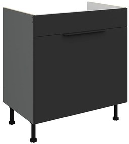 Kuchynská skrinka Aria-Bl/Ant Anti Fingerprint 80zl 1s Bb