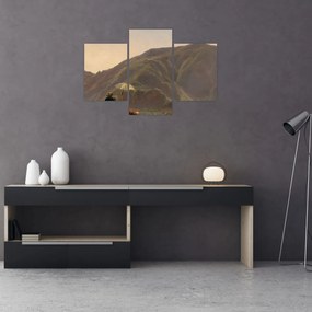 Obraz - Jules Coignet, View of Bozen with a Painter, reprodukcia (90x60 cm)